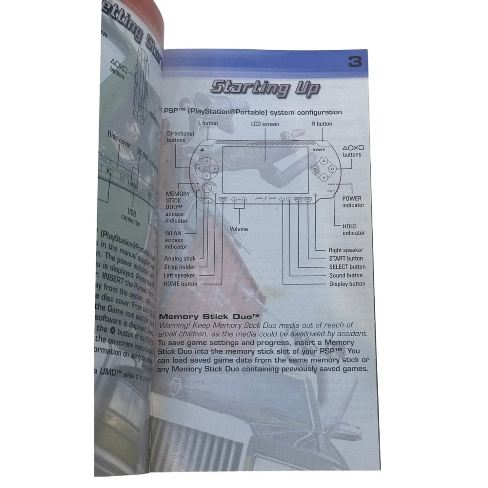 Pursuit Force Sony PSP Training Manual Replacement‎ Booklet UCUS-98631 2006